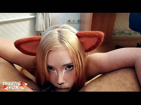 ❤️ Китсуне го проголта курот и сврши во устата Ебате на mk.porno-flix.ru ❌️